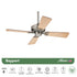 VENTILADOR DE TECHO HUNTER 42" MOD. BAYPORT