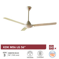 Ventilador de Techo KDK.  Producto de fabricación japones.