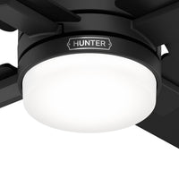 VENTILADOR TECHO HUNTER MILA NEGRO