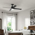 VENTILADOR TECHO HUNTER MILA NEGRO
