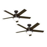 PACK X2 VENTILADOR DE TECHO HUNTER STILE BRONCE 46"