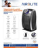 TERMOVENTILADOR CERÁMICO OSCILANTE CURVE BLACK AIROLITE