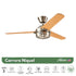 PACK X2 VENTILADOR DE TECHO HUNTER CARRERA NIQUEL 52"