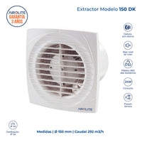Extractor de Aire 150 DK