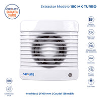EXTRACTOR DE AIRE MODELO 100 MK TURBO