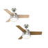 PACK 2 VENTILADOR TECHO HUNTER FINLEY 36" SILENCIOSO NIQUEL