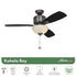 VENTILADOR DE TECHO HUNTER 48" KOHALA BAY