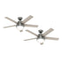 PACK X2 VENTILADOR DE TECHO HUNTER STILE 46