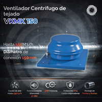 Ventilador Centrífugo de tejado Airolite VKMK 150